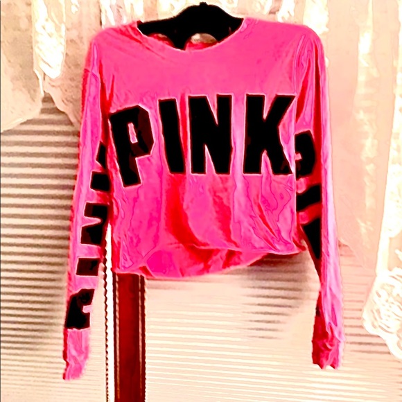 Victoria’s Secret PINK long sleeve crop top - Picture 2 of 6